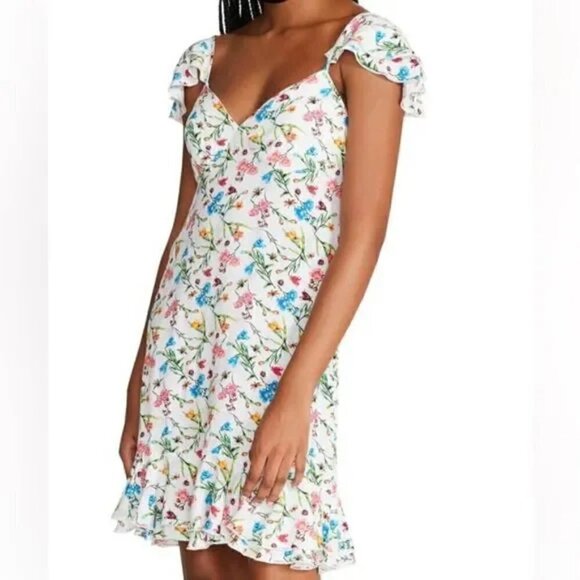 Betsey Johnson Floral Botanical 'Piper' Dress in Sonic White XL